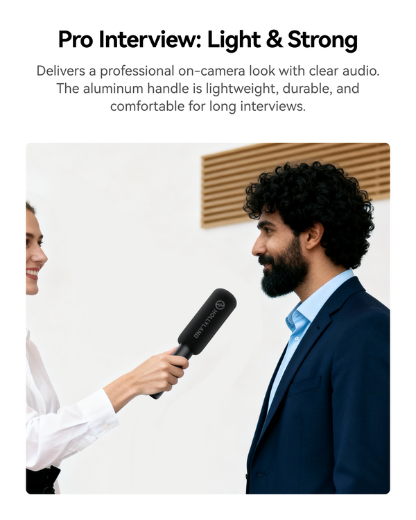 Adaptador de entrevista Hollyland para micrófonos inalámbricos (de mano/de sobremesa)